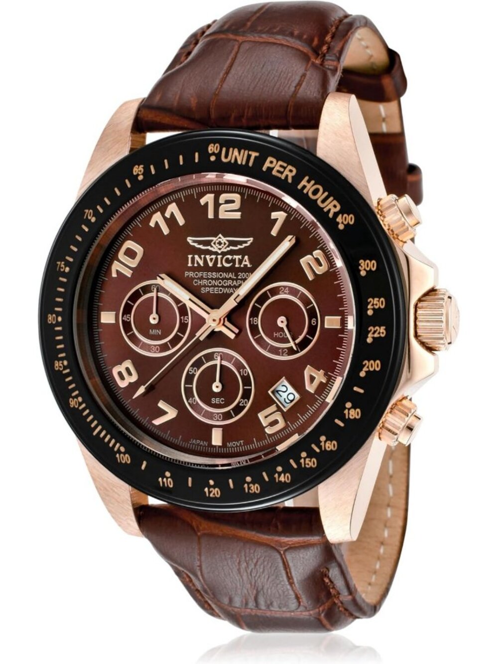 Stylish Men's Brown Leather Watch with Brown Dial, Sporty Design, Perfect for